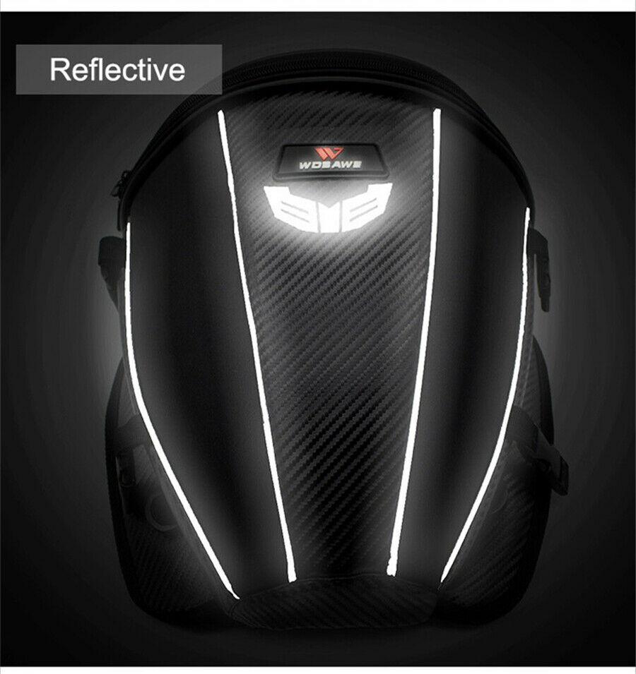 Motorcycle Bike Cycling Rear Seat Bag Multiple Pocket Tool Storage Shoulder Pack