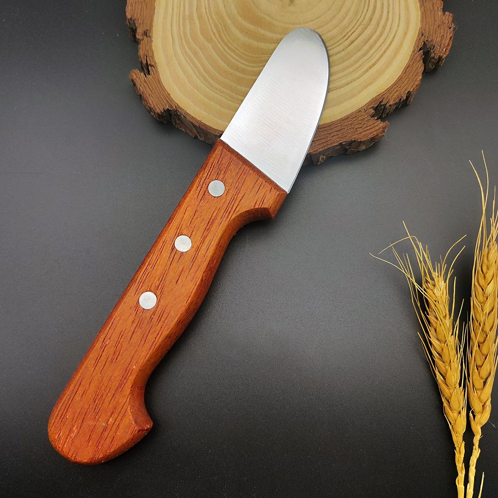 Boning Knife Stainless Steel Kitchen Knife with Wooden Handle Professional Meat Cleaver for BBQ Kitchen and Butcher Use Style 1