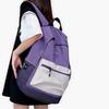 Li Ning Sports Life Collection Large Capacity Polyester Backpack Regular Unisex Purple ABSQ564-4