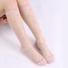 Girls Long Socks Stockings Women College Style Plaid Knee Socks Women Ultra-thin Transparent Crystal Silk Socks Stockings Sox