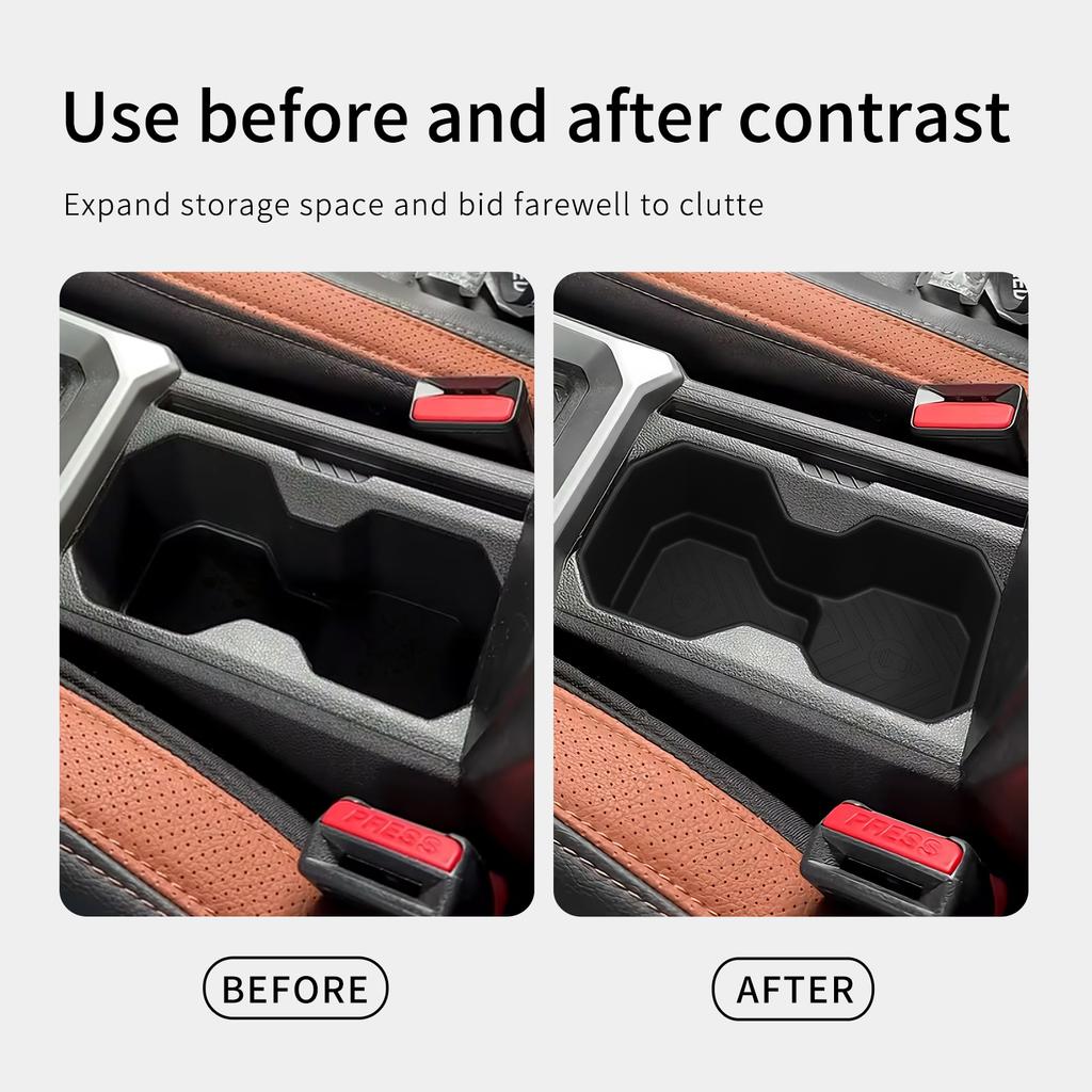 for Renault Dacia Duster 3 2025-2026 Central Console Water Cup Holder Interior Accessories Drinks Holder Storage Case TPE