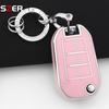 New Tpu Car Key Case Cover For Peugeot 208 308 408 508 2008 3008 4008 5008 For Citroen C3 C4 Cactus C6 C8 Protector Fob Keychain