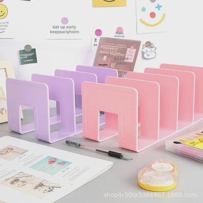 Clear Acrylic Desktop Book Stand Bookshelf Organizer