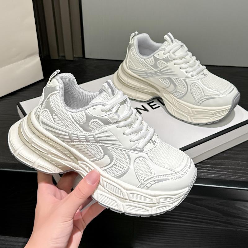 Dad shoes new autumn breathable heightening platform shoes sports casual shoes running shoes 36