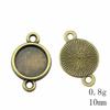 Valentine's Day Accessories For Making Jewelry Fit Round 12mm Glass Cabochon Base Setting Tray Accessories Parts Women's Clothing Bag Accessories