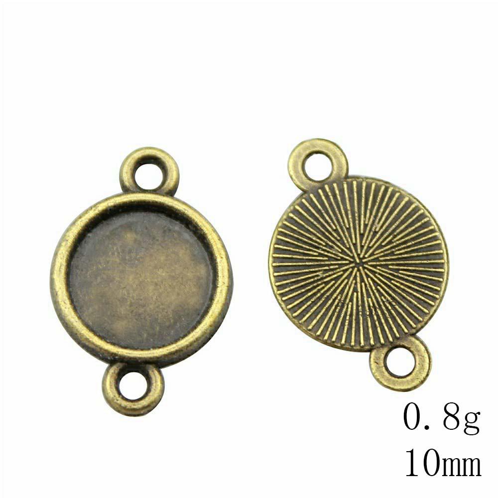 Valentine's Day Accessories For Making Jewelry Fit Round 12mm Glass Cabochon Base Setting Tray Accessories Parts Women's Clothing Bag Accessories