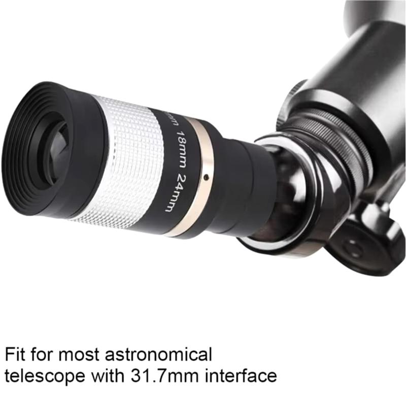 A25F-For Telescope Zoom Eyepiece(8-24Mm) Multi Coated Optic Lens Adjustable Focus For Star Astronomy Observation Accessories