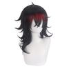 Vox Akuma Cosplay Wig Long Black Hair With Stunning Gradient Red Highlights