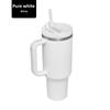 New Cross border 40oz Handle Cup Ice King Cup with Insulated and Cold Insulation Straw Coffee Cup Stainless Steel Insulated Cup