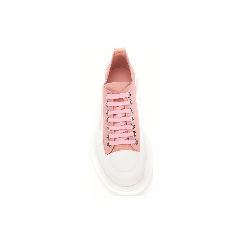 (WMNS) Alexander McQueen Tread Slick Low Lace Up 'Light Pink White' Women's 611705W4LR19243