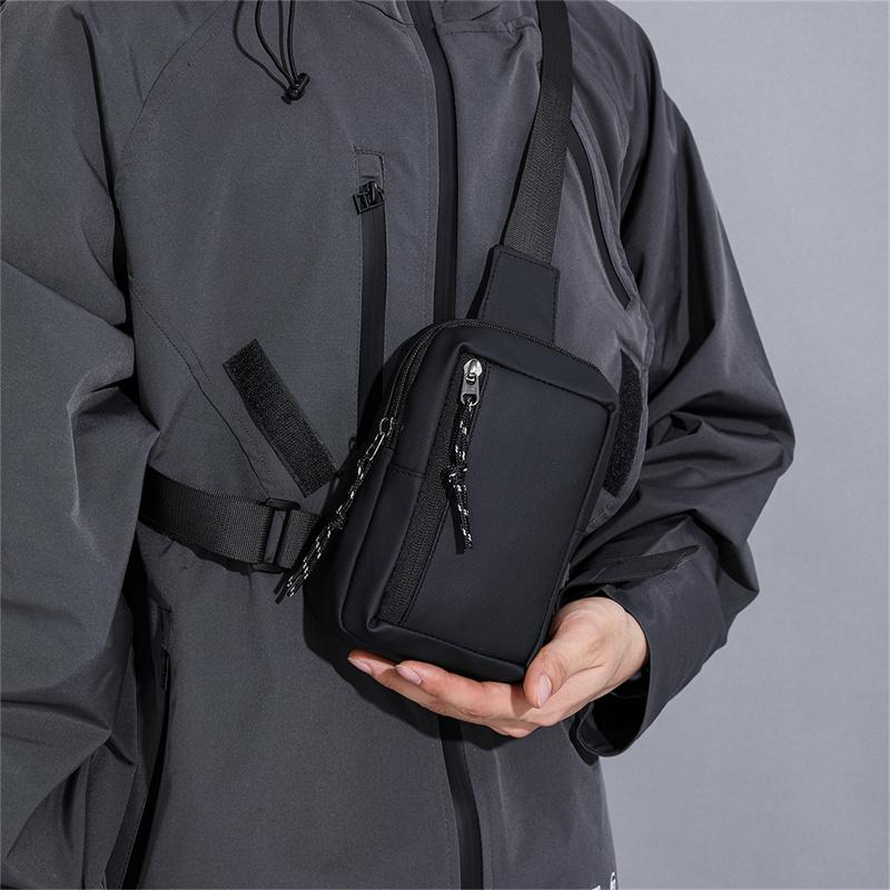 Fashion Men Chest Bag Shoulder Body Bag Simple Oxford Crossbody Bag For Male