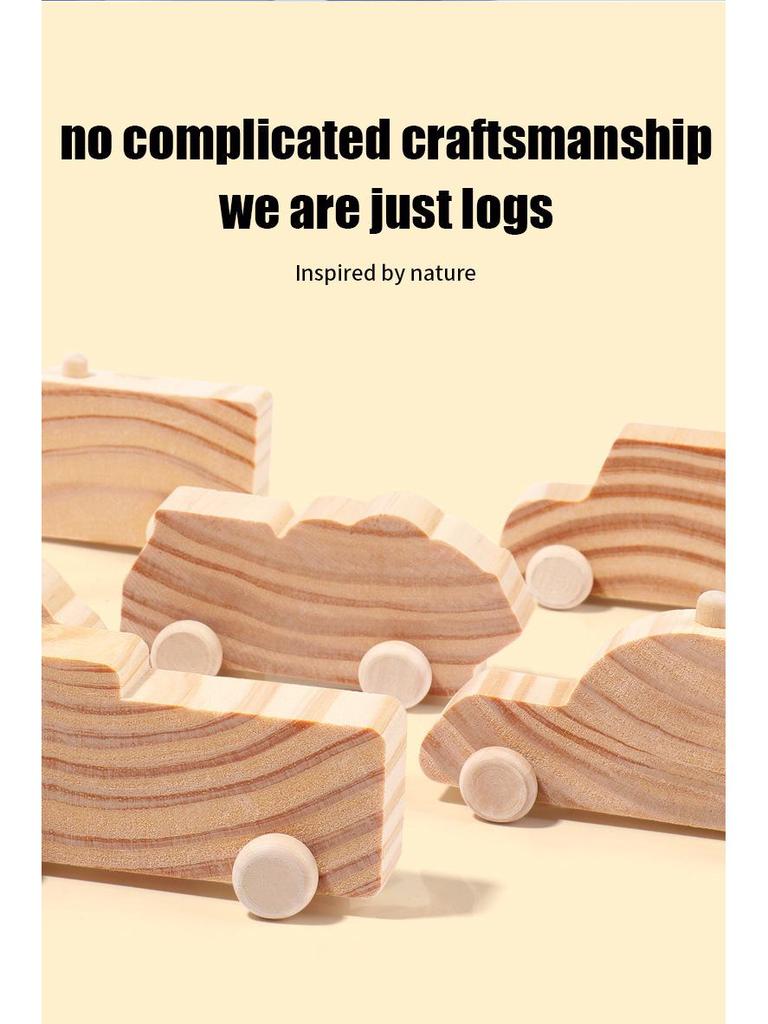 Children's DIY Wooden Car - Handmade Color & Graffiti Educational Toy