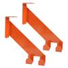 2PCS Chainsaw    Stainless Steel Wall Mount Heavy Duty Chainsaw Hold  Garage Storage   for Home Workshop Orange