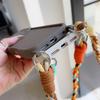Crossbody Lanyard Braided Cord Liquid Silicone Case For iPhone 16 17 Pro Max 15 14 13 12 11 XR XS 7 8 Plus Necklace Strap Cover