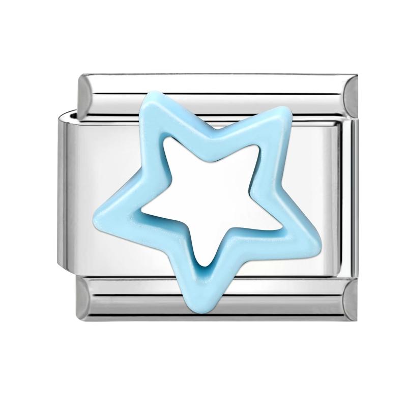 Fashion Heart Bow Knot Butterfly Star Rose Flowers Italian Charm Links Fit 9mm Stainless Steel Bracelet Women DIY Making Gift