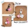 Halloween Keychain Funny Ghost Pendant Key Ring For Women Men Earphone Cover Bag Party Gifts Jewelry