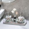 American Style Fresh Wind Ceramic Lotion Sub Bottled Hotel Beauty Salon Hand Lotion Bottle Hand Cream Bottle Press Bottle