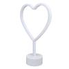 Neon Light LED Battery Powered Heart Shaped Light Sign with Base for Home Bedroom Wedding Birthday Party Decoration