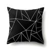Polyester Pillow Case Geometric Decoration Home Petal Strip Printed Cushion Cover Bedside Cushion Cover Waist Cushion Cover