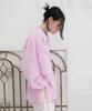 Yusentig Out-Pocket Oversized Shirt Pink Aw4Sb22172