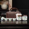 Lingxue Green Ceramic Kung Fu Tea Set