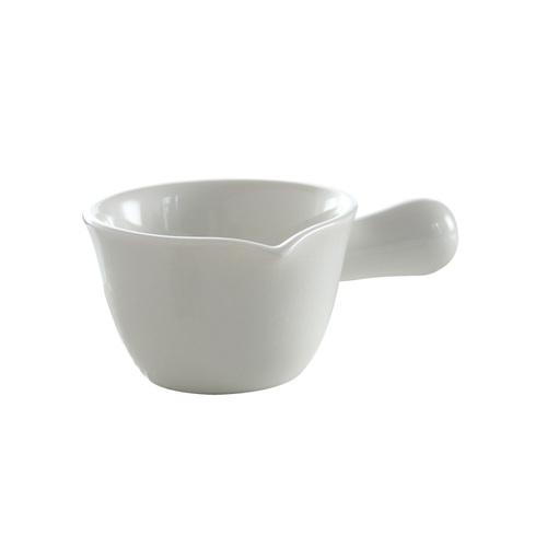 Ceramic Coffee Milk Jar with Handle Small Milk Cup Steak Sauce Cup Milk Spoon Beak Cup Round Sugar Jar 100ml Coffee Utensils