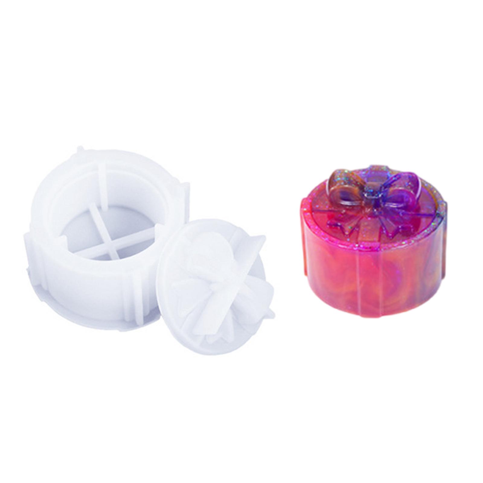 

Candle Jar Molding Tool Silicone Storage Box Mould Jewelry Sorting Case Mold Epoxy Resin Christmas Gift Organizer Mold 4