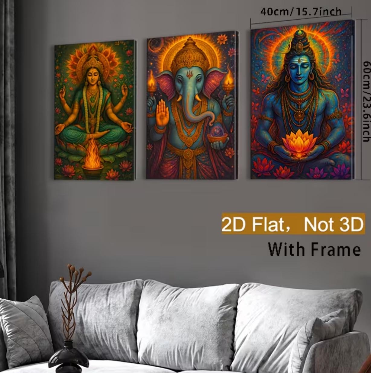 Cross-Border E-Commerce Living Room Wall Art: Oil Canvas with Pine Frame 20x30