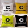Street ccChancechancE Cushion Cover Short Plush Cushion Cover Double Sided Print Washable Sofa Pillowcase Home Decor Gift