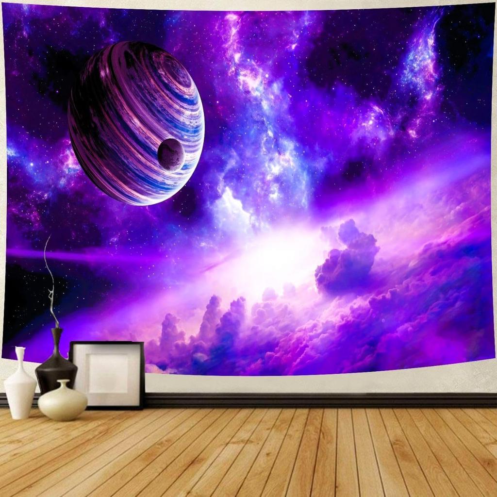 Tapestry Galaxy Universe Starry Sky Wall Hanging Tapestry Milky Outer Space Abstract Psychedelic Nebula Headboard for Bedroom