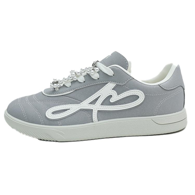 

Anta Dream Garden De Xun Trendy Lightweight Comfortable Casual Versatile Low-Top Skate Shoes Women sneaker Silver Ivory-White 122548038R-3 37.5