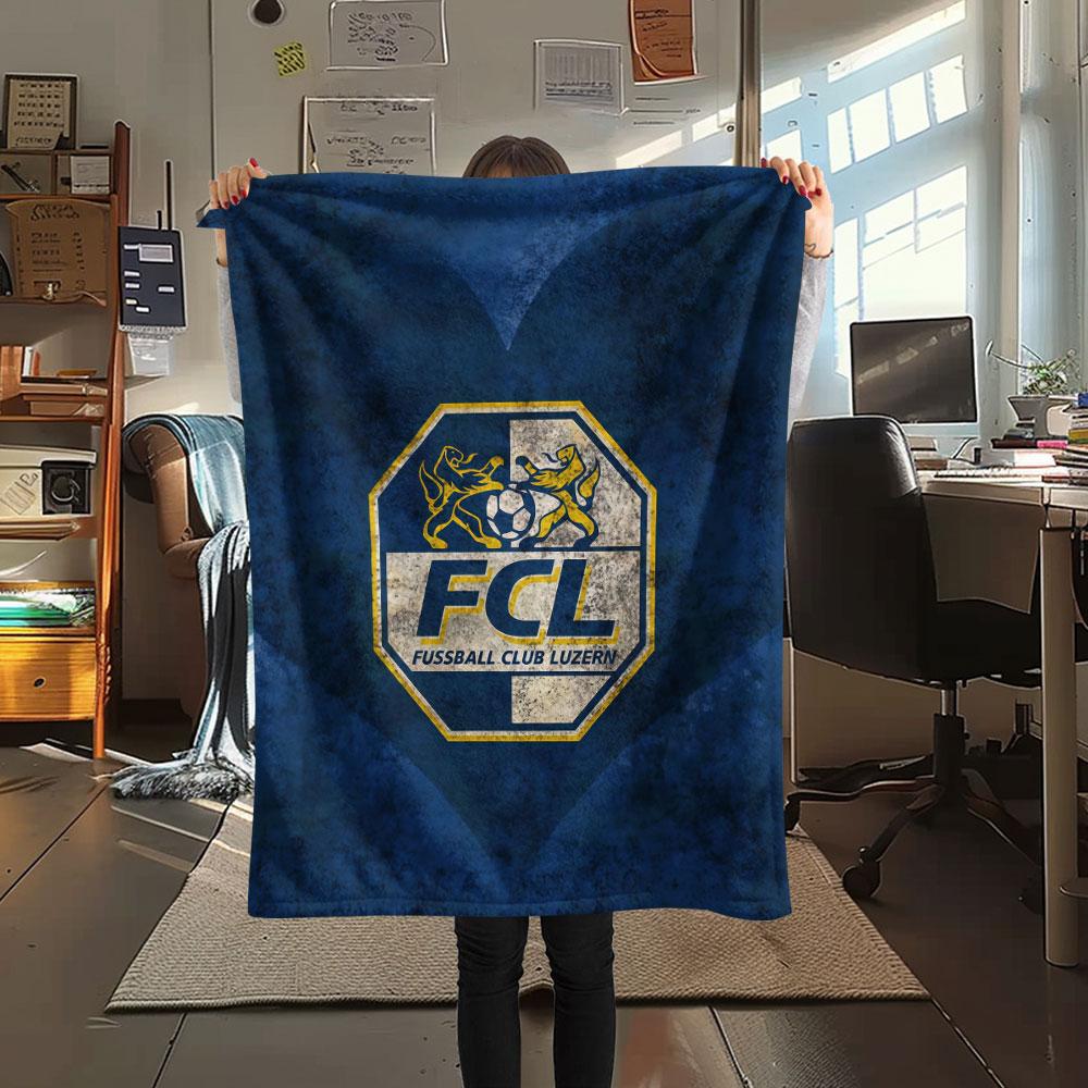 FC Luzern FlAannel Blanket, High Quality Comfortable for All Seasons, Home Decor, Warmth and Comfort