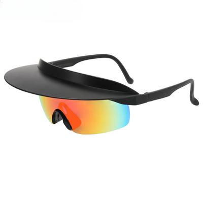 Nuovi Occhiali da Sole alla Moda da Esterno Senza Montatura Monopezzo Parasole Occhiali da Ciclismo