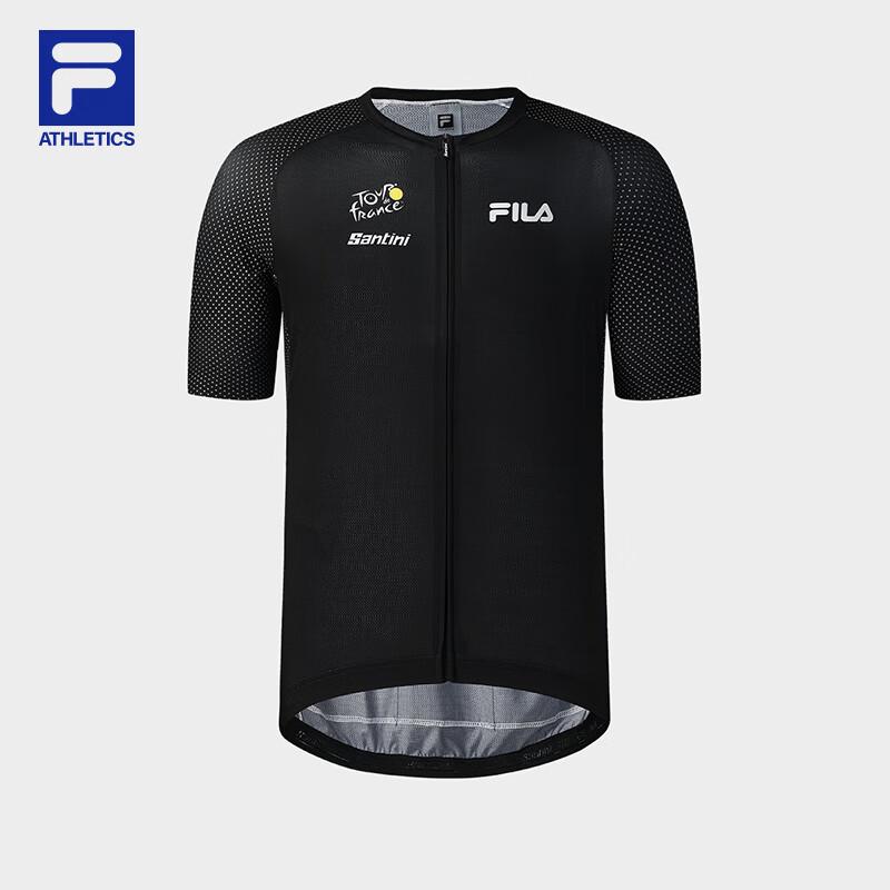 FILA Men's Slim Fit Cycling Short-Sleeve Knit Top
