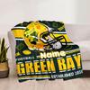 Football Green Bay Customize Your Name Blankets Comfortable Soft Lightweight Allseason Multipurpose Blanket For Picnics Sofas Offices Beds Living
