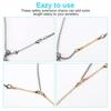 5Pcs Extension Chain Non-fading Double Head Lobster Clasp DIY Jewelry Metal Necklace Extender Chain Links Home Supplies