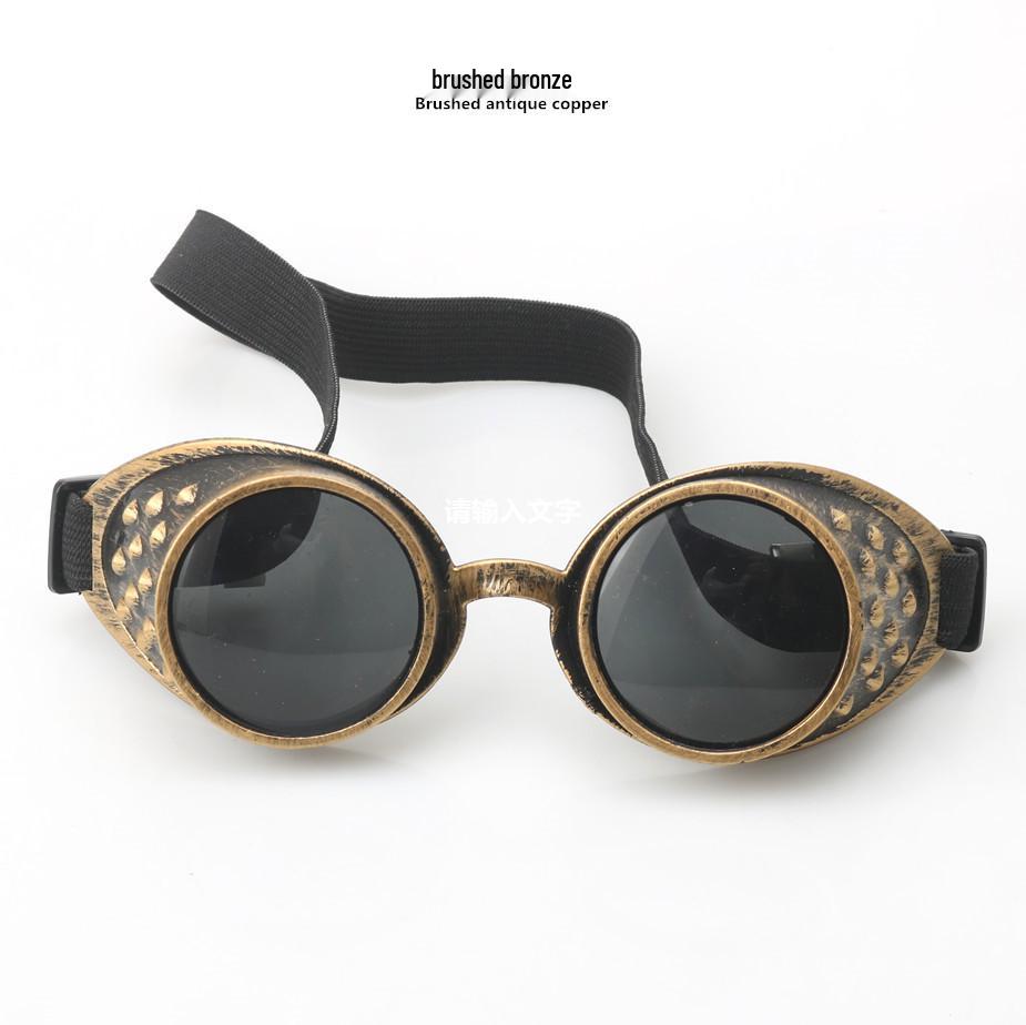 European Steampunk Retro Goggles - Round Eye Mask Sunglasses for Halloween Party