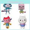Adorable Gabby Dollhouse Plush Toy Mercat Cartoon Stuffed Animal Mermaid Cat Plushie Doll