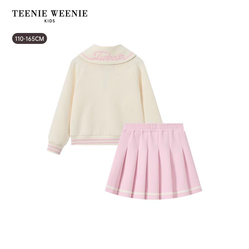 Teenie Weenie Kids' Pink Academy Style Pullover & Pleated Skirt Set