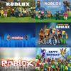 Roblox Game Themed Vinyl Backdrop Photo Background For Kids Boys Birthday Party Decoration Photography Prop Party Supply Cloth