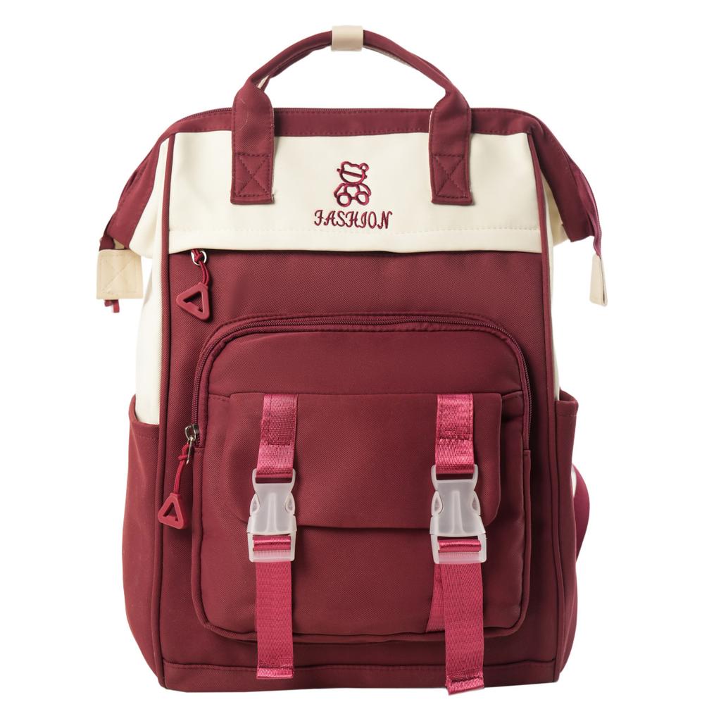 Schoolbag New Women's Backpack Large Capacity Leisure Outdoor Travel Bag College Student Class School Bag Storage Mommy Bag