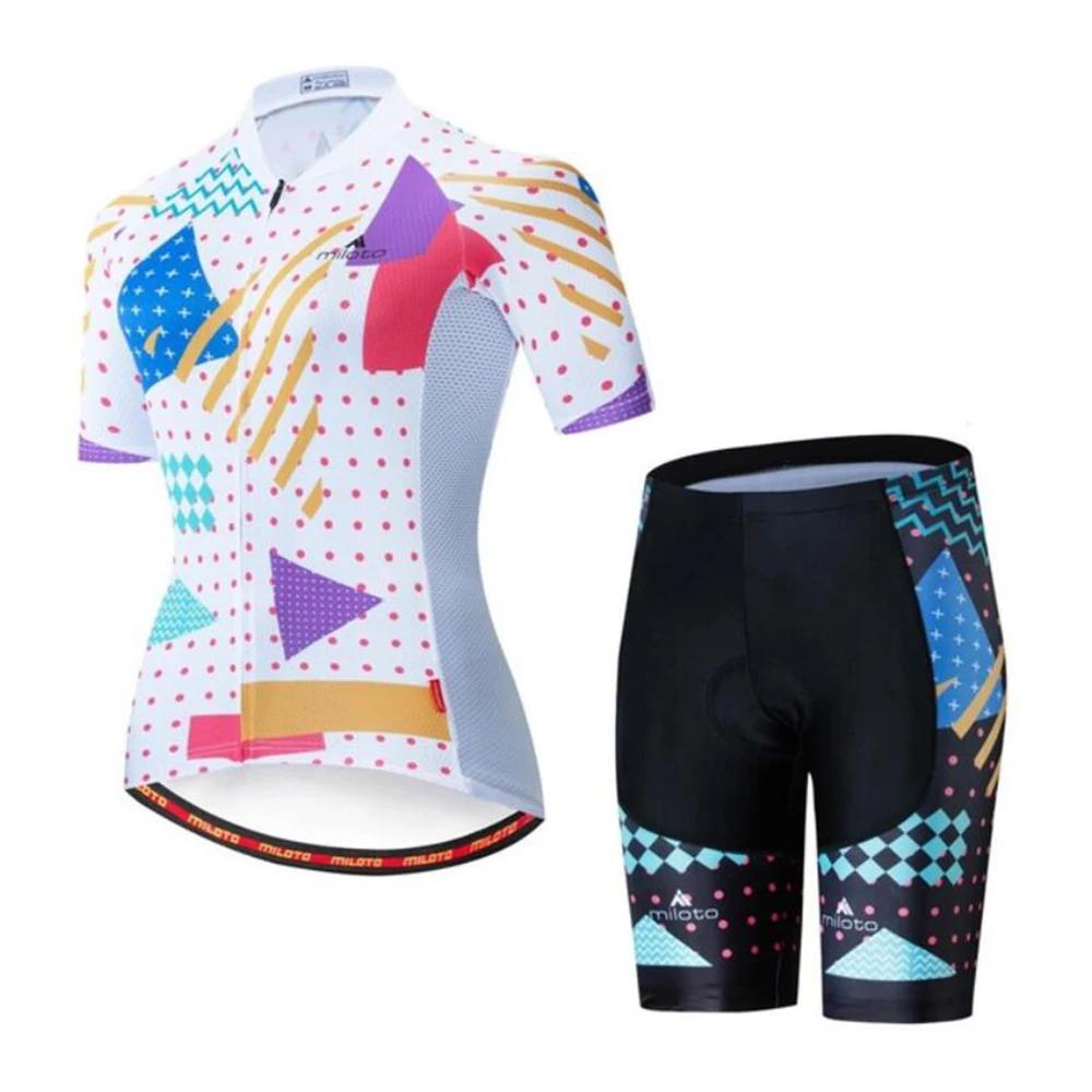 Women Pro Team Bike Summer Cycling Jersey Set Clothes Bicycle Clothing Breathable Cycling Set Maillot Ropa Ciclismo