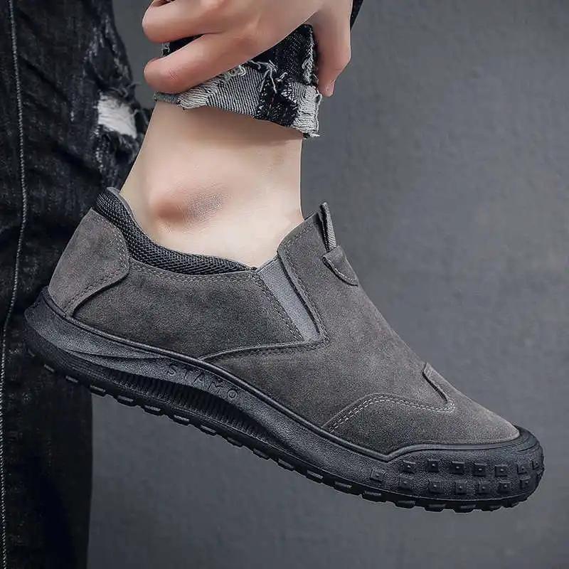 Fashion Lace-free In The Forest Yellow Basketball Man Flats Men's Sneakers Black Sports Shoes Brands Holiday Sneakeres