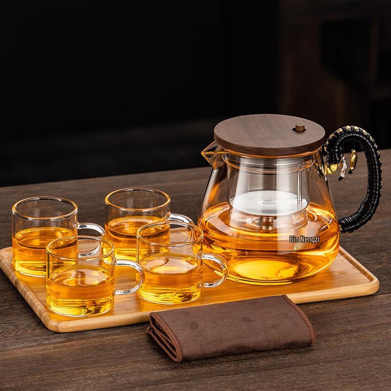 Chinese Style Glass Teapot Set