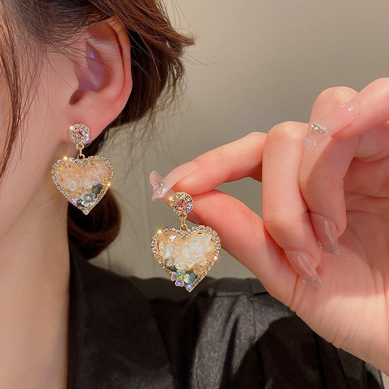 JaruJaru Orecchini A Pannocchia Con Perle D'Acqua Dolce E Zirconi – Argento Ipoallergenico, Colore Champagne, Gioiello Dainty