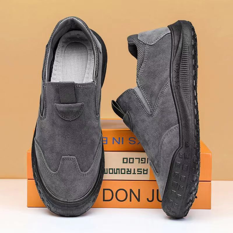 Work shoes waterproof summer labor insurance shoes men's shoes leather boots men's outdoor non-slip and wear-resistant casual cloth shoes