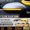 Dynamic Blinker LED Turn Signal For VW Passat B8 Variant Arteon Light Mirror Blue/Yellow/White 2015 2016 2017 2018