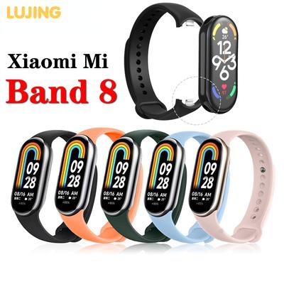 LUJING Cinturino per Xiaomi Mi Band 8 Cinturino sportivo in silicone Scorrevole Smontaggio per Mi Band 8 Bracciale NFC SmartWatch Accessori per braccialetti