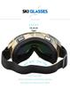 Anti-Fog Large Frame Ski and Mountaineering Goggles - Windproof, Sandproof, Universal Fit