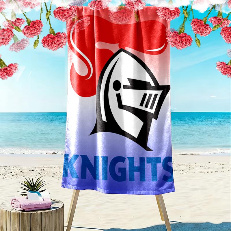 Newcastle Knights 2D Flat Print Beach Towel, Large Soft Quick Dry Towel for Beach Camping Swimming.NSTJ0928489